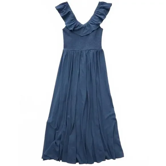 princess polly baby blue dress Blue Tiered Tulle A-line Sweetheart Prom Dresses, MP769